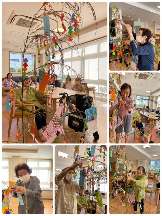 七夕飾り・・・♫