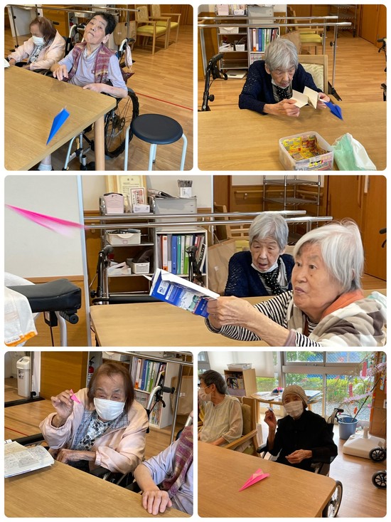 紙飛行機を飛ばそう！・・・の巻