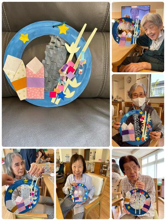 七夕リースを作る、その②・・・の巻♪