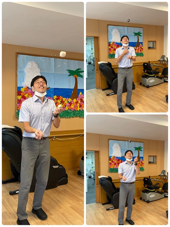 施設長の特技・・・♫