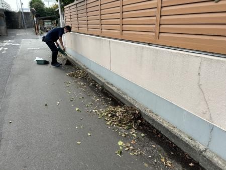 落ち葉をきれいにするぞ！