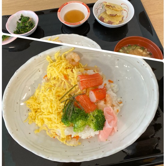 鮮やかちらし寿司