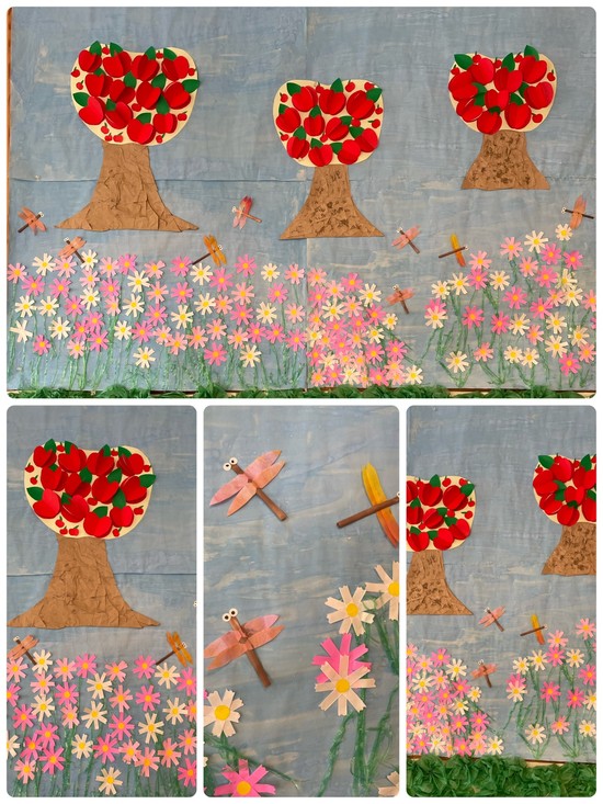 壁面画を新しく張り替えました・・・♫