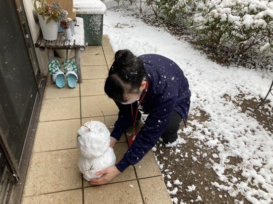雪の日のデイサービス