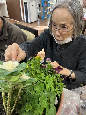 お花のお手入れ　