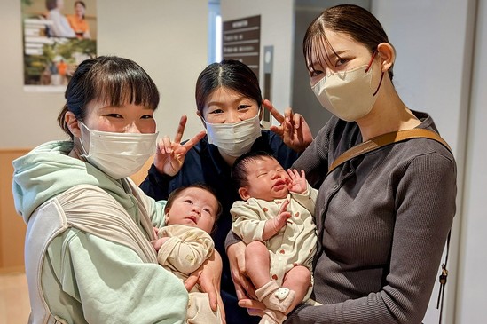 赤ちゃんを連れてきました☆彡