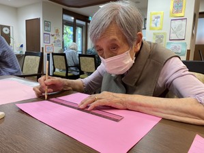 ９月の壁画　秋のお花