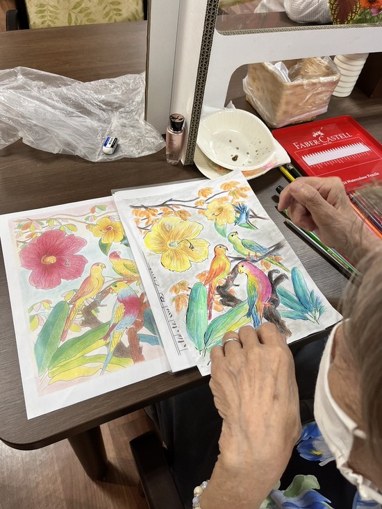 デイサービスは芸術の秋