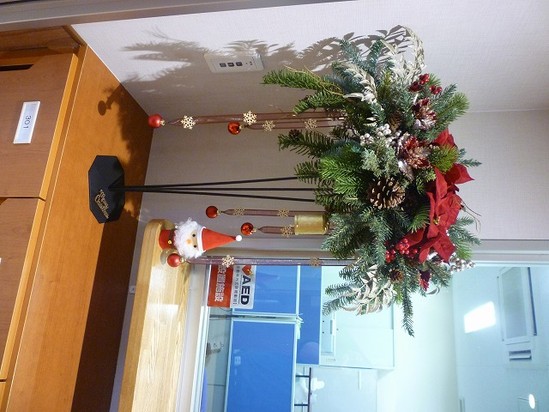 玄関のお花紹介～クリスマス～