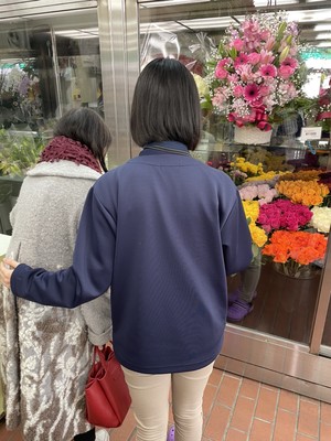 屋外歩行でお花屋さんへ♪