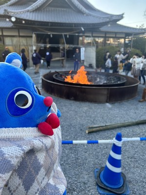 小正月のお焚き上げ