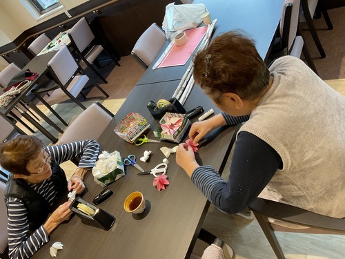 桜のリース作り第二弾！！