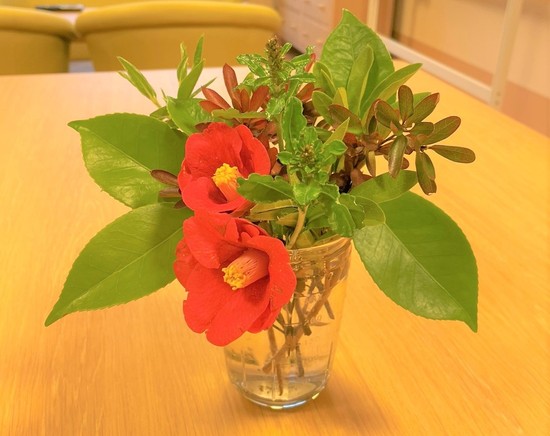 ちょこっとフラワーアレンジメント♪