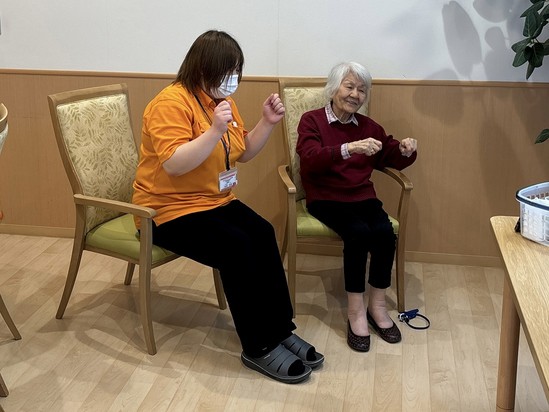 看護師さんと一緒に(^^♪