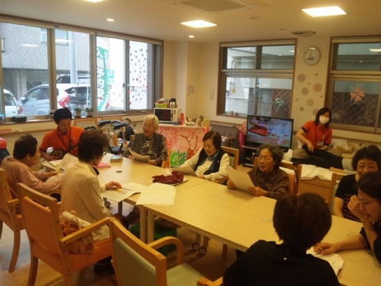 今日のディサービス。