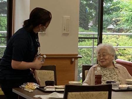 newヘアスタイルで一緒にお食事