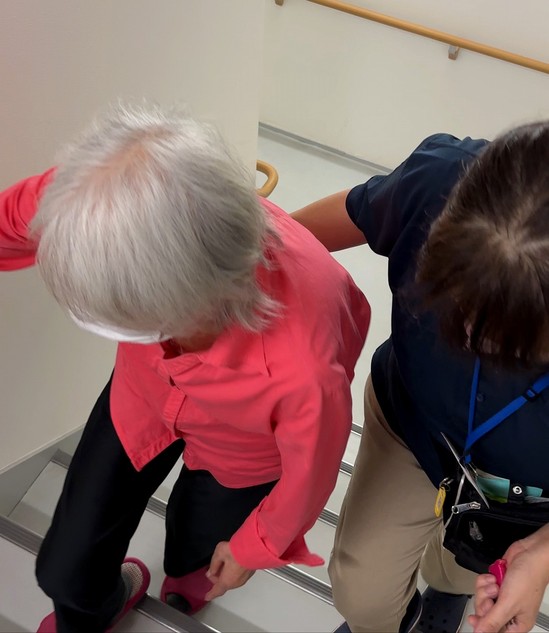 屋内歩行へ!(^^)!