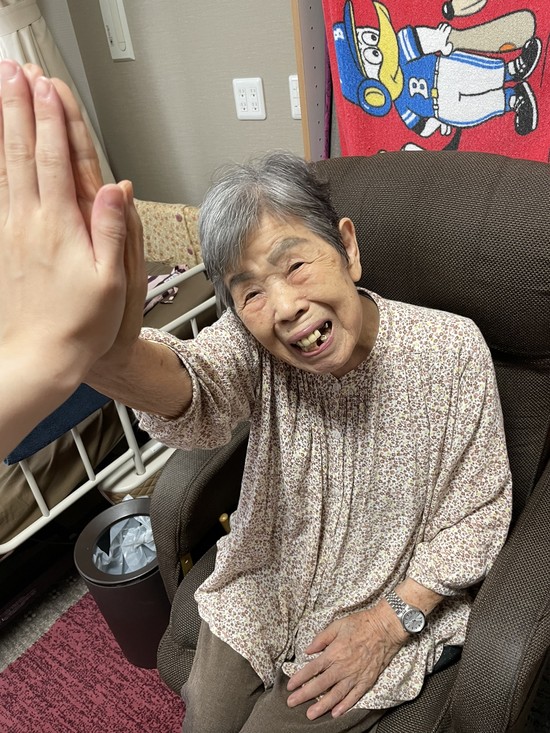 力を頂くハイタッチ!!