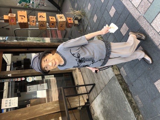 歩行訓練も兼ねて!!