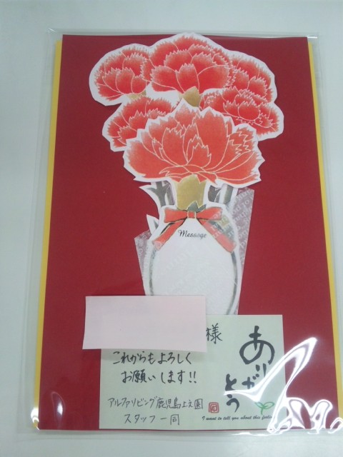 母の日の贈り物。