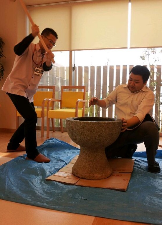 餅つきしました！