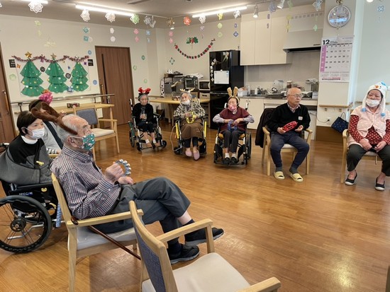 デイサービスのクリスマス会♪　ビンゴ大会編！