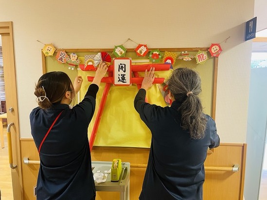 お正月の飾りつけ