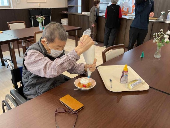 自作のパンケーキ