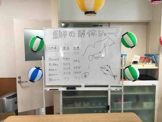 ブリの解体ショー