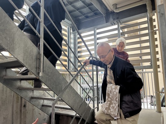 避難訓練の様子