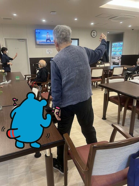 朝から体操('◇')ゞ