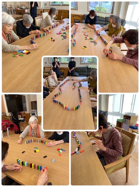 ドミノ倒し・・・。