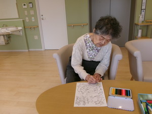 夏らしい塗り絵