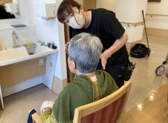 訪問理美容がありました！