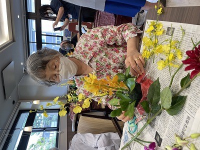 フラワーアレンジメント教室の日でした(*'▽')!!