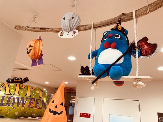 ハロウィンの飾りつけ