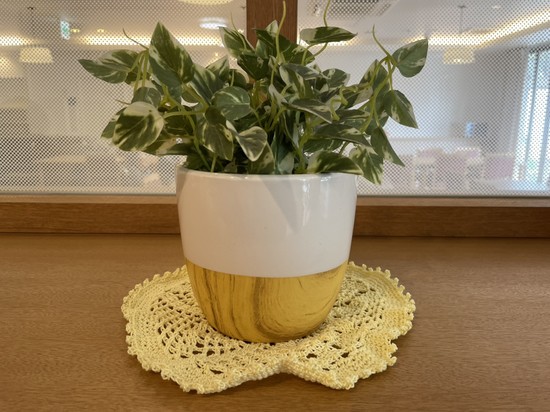 【アルファリビング広島段原】かぎ編みの作品です