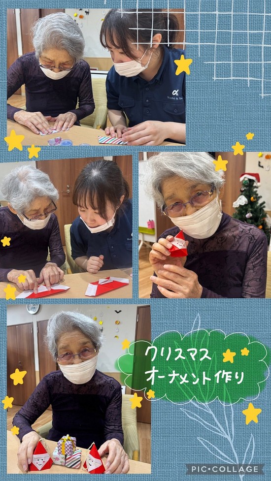** K様のクリスマスオーナメント作り♪　**