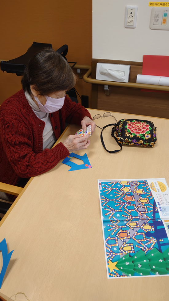 クリスマスの壁紙工作