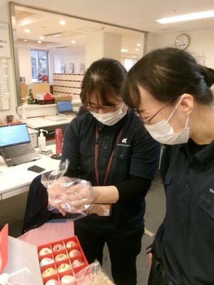 クリスマス会の準備。