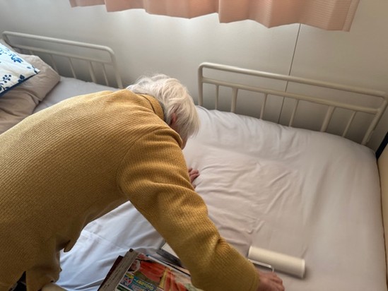 ともに行う掃除のひとコマ！