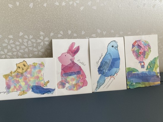 素敵な貼り絵♫