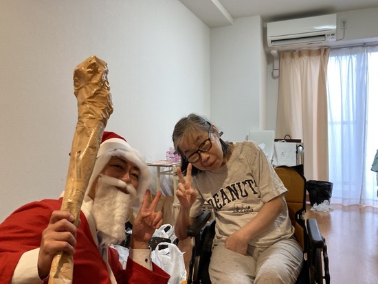 サンタとトナカイの訪問③