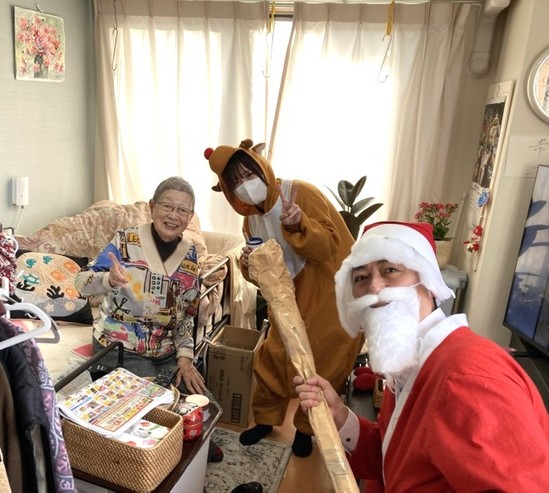 サンタとトナカイの訪問⑤