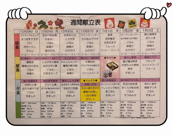 メニュー紹介！