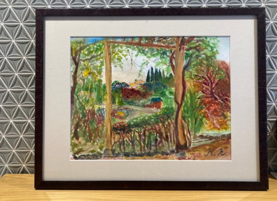 入居者様が描かれた風景画