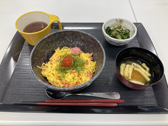 鮭とイクラの親子丼～！