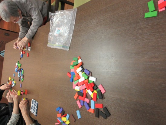 ドミノをしました　