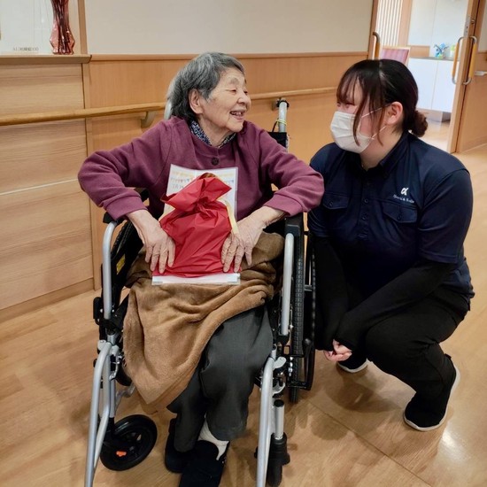 ご入居1年、そしてお誕生日のお祝い