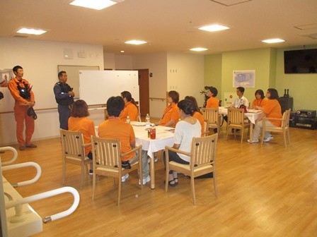 アルファリビング川西能勢口駅前消防訓練